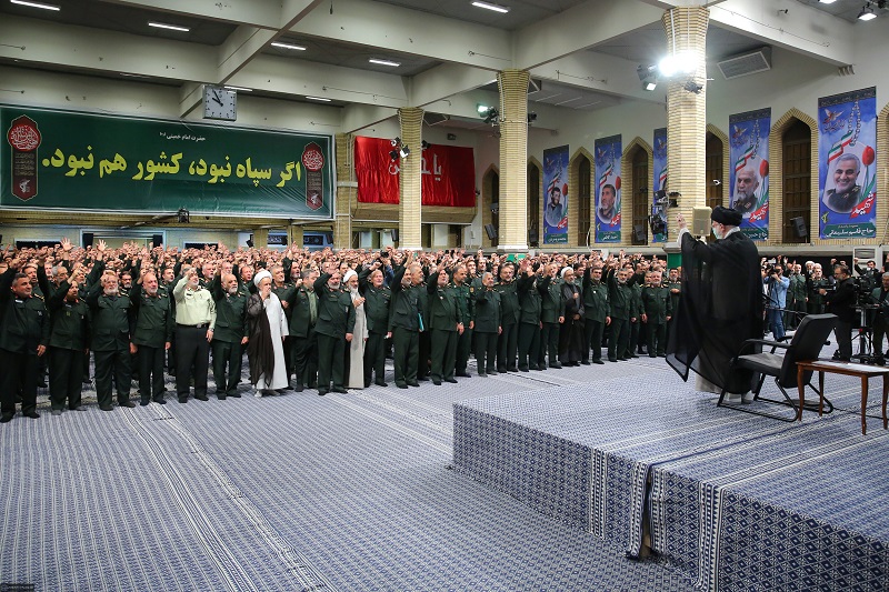 دیدار فرماندهان سپاه پاسداران با رهبر انقلاب اسلامی ۱۴۰۲/۰۵/۲۶